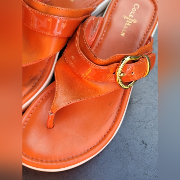 Cole Haan vintage sandals with Nike Air Wmns 6.5 orange - Picture 3 of 10